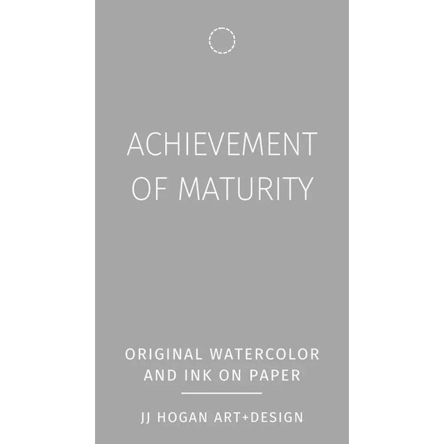 Paint Vintage Chair Still Life Watercolor and Ink Painting "Achievement of Maturity" by JJ Hogan For Sale - Image 7 of 9