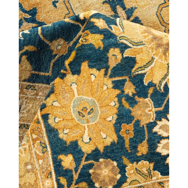 Textile Mogul, One-of-a-Kind Hand-Knotted Area Rug - Blue, 9' 3" x 15' 1" For Sale - Image 7 of 8