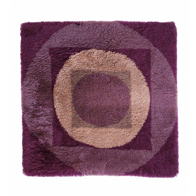 Tapestry by Verner Panton for Vorwerk Rug, 1970s, in Very Good conditions. Designed 1970 to 1979 This piece has an...