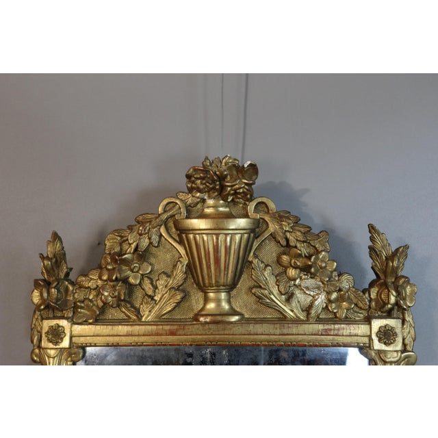 Antique Giltwood Mirror, 1700s For Sale - Image 9 of 9