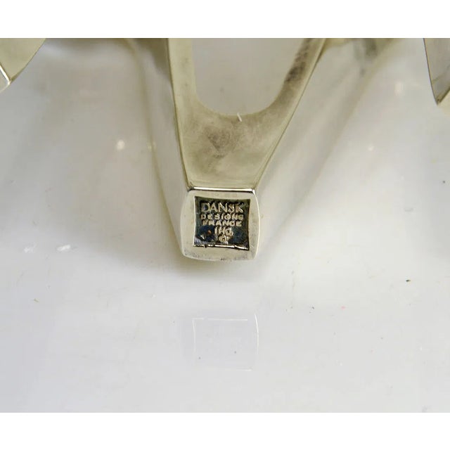 Metal Vintage Danish Candle Crown Quistgaard Retro 1950s 1960s Scandinavian ~ Pair For Sale - Image 7 of 8