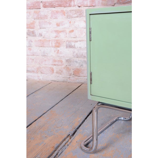 Art Deco Chrome and Steel Dressing Mirror from R. Slezak, Czech, 1930s For Sale - Image 6 of 14