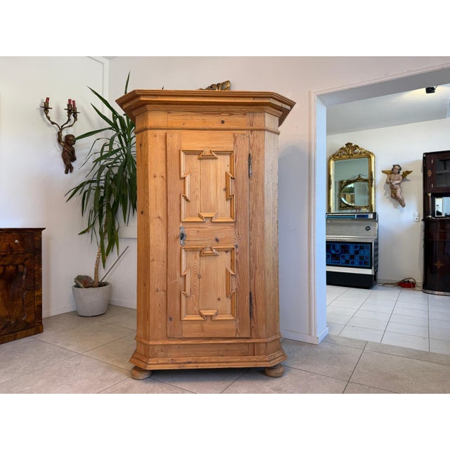 Baroque Farmhouse Cupboard, Upper Austria For Sale - Image 10 of 10