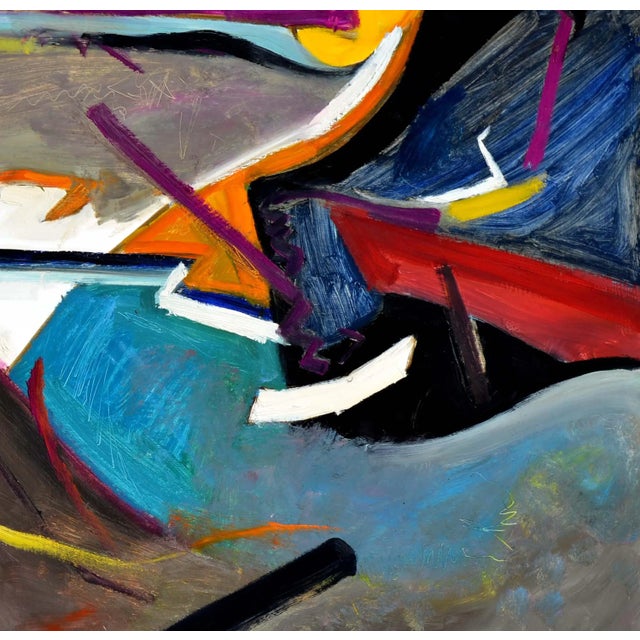 Mid Century "Lightnings Infinite / Art of Living" - Horizontal Abstract #2 by Leslie Luverne Anderson For Sale - Image 4 of 6