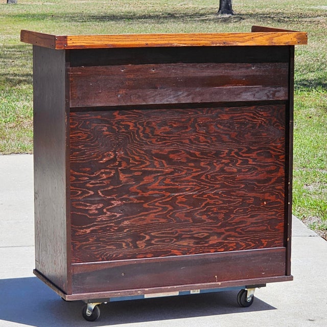 J. H. Rosberg Mfg. Co. Watchmakers Bench, 15 Drawers, Apron Slide, Early 1900s For Sale - Image 11 of 12