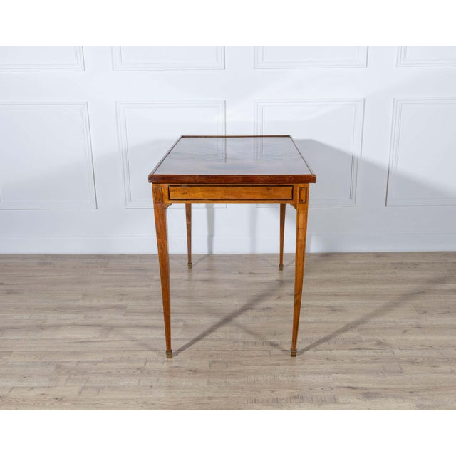 Late 18th-Century Tric Trac Games Table in Varnished Marquetry For Sale - Image 13 of 13
