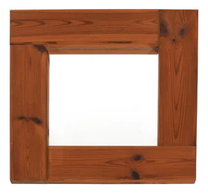 Square Pine Mirror, Sweden, 1970s