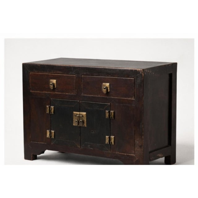 Antique Korean Zeklova Cabinet Chest with Brass, 1890s For Sale - Image 5 of 9