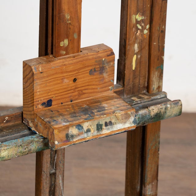 Late 19th Century Antique Wood Painter's Easel For Sale - Image 9 of 15