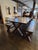 Contemporary Vermont Grey Washed Solid Pine Trestle Table With 2 Benches Contemporary - Set of 3 For Sale - Image 3 of 10