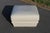 Contemporary Natuzzi Light Gray Leather Ottoman For Sale - Image 3 of 15