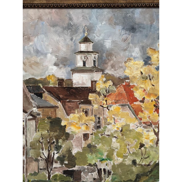 Sooman, City Life III, 1960s, Oil Painting on Canvas, Framed For Sale - Image 10 of 14