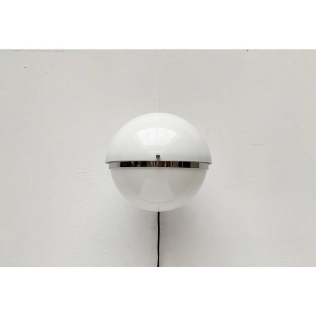 Mid-Century Italian Space Age Ball Wall Sconce from Guzzini For Sale - Image 17 of 18