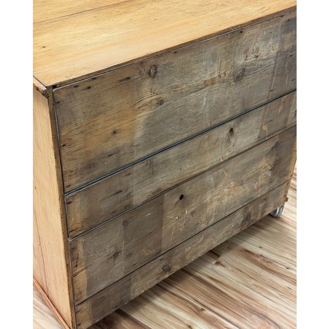 Antique English Pine Three Drawer Chest For Sale - Image 16 of 16