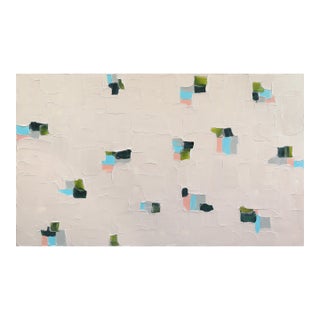 Subtle Mark - Original Textured Contemporary Abstract Acrylic Painting on Canvas For Sale