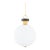 Hudson Valley Glass, Marble and Brass Pendant For Sale