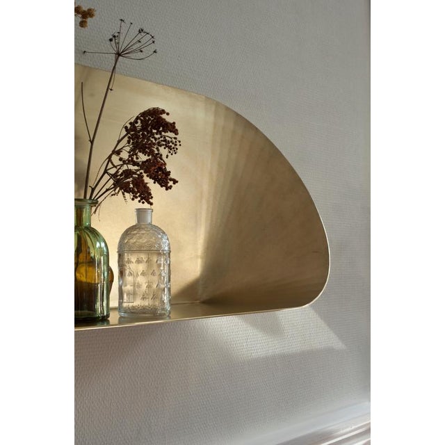 Contemporary Seashell Shelf in Brass by Julien Vidame For Sale - Image 3 of 7