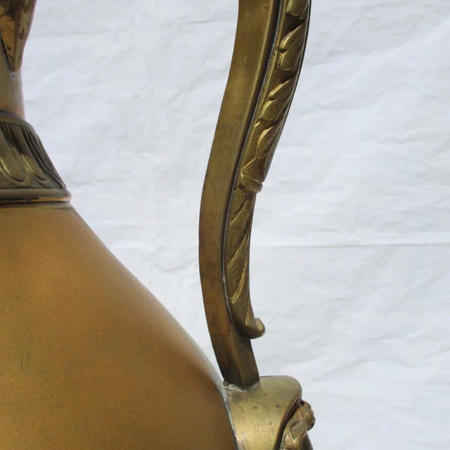 1900 - 1909 Grand Tour Bronze Handled Olpe Vessel For Sale - Image 5 of 9