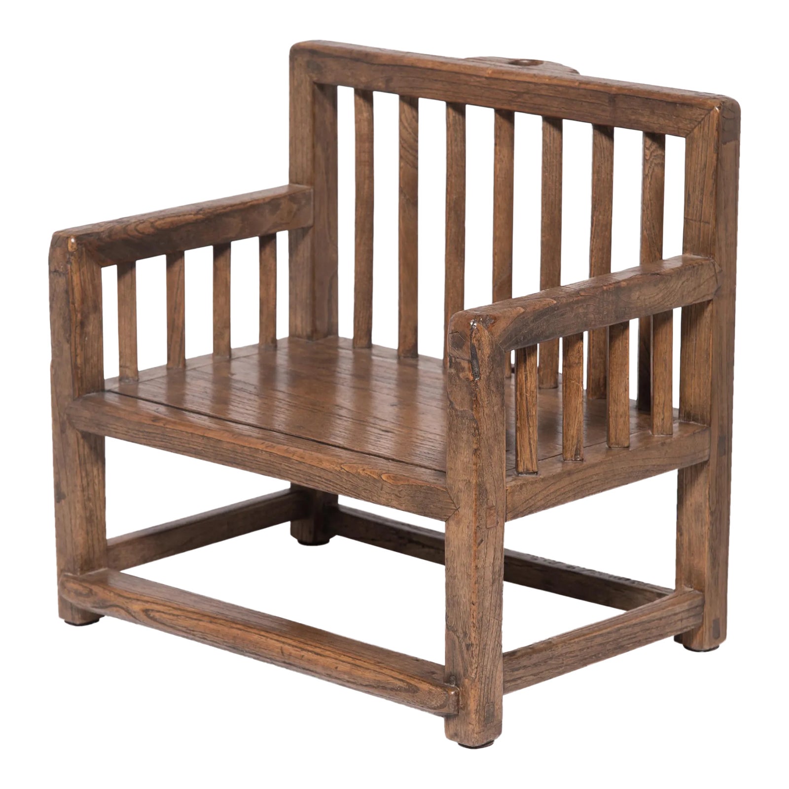 Chinese Child's Comb Back Boat Chair With Umbrella Notch Chairish