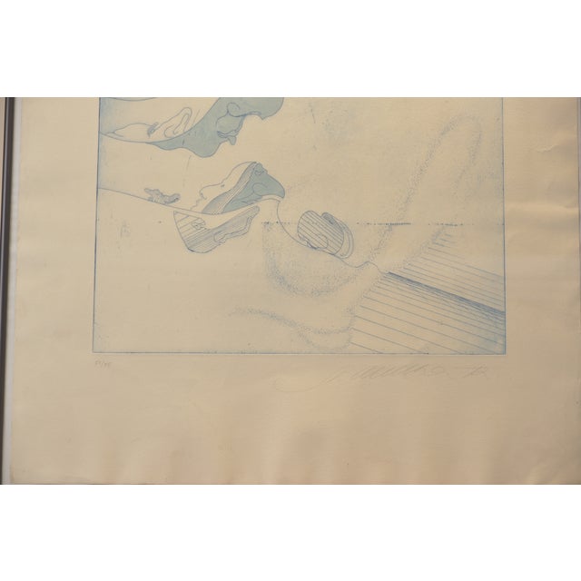 Stefan Wewerka, Drypoint Etchings, Hand-Colored, 1972, 7 Pieces, No. 51/55 For Sale - Image 6 of 18