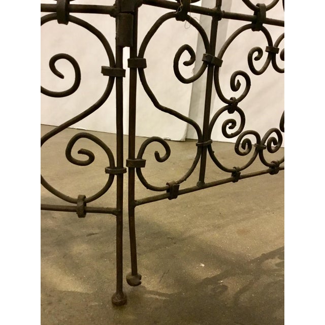 Vintage Transitional Hand Iron Screen/Room Divider Chairish