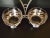 Antique Pewter & Crystal Glass Double Bowls from Bingit Zinn For Sale - Image 4 of 18