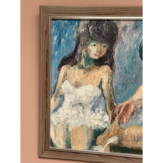 Ebbe Höglund, Ballet Dancer, Break, Oil Painting on Canvas, Framed For Sale - Image 10 of 18