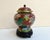 Vintage Cloisonne Brass and Enamel Ginger Jar with Lid, China, 1970s For Sale - Image 4 of 6