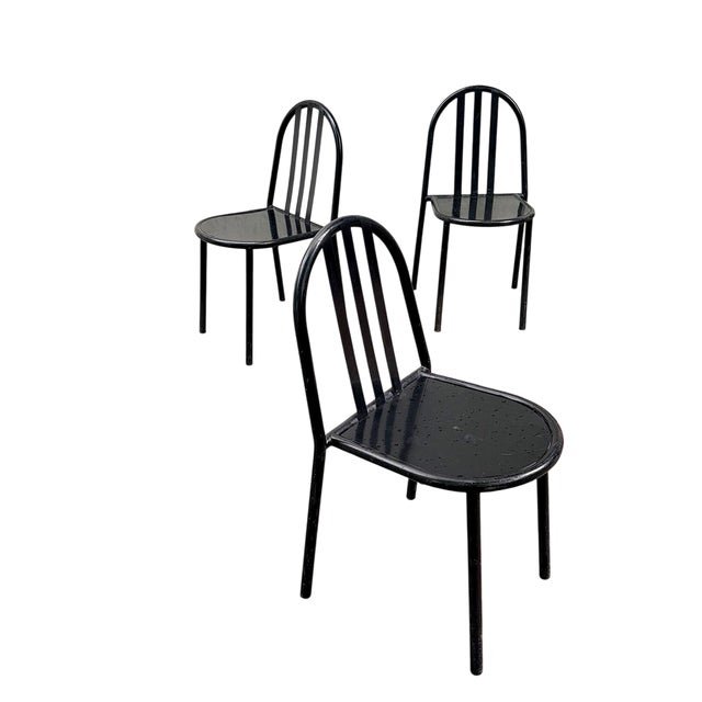 Metal Model 222 Chairs by Robert Mallet-Stevens for Pallucco, 1980, Set of 8 For Sale - Image 7 of 12