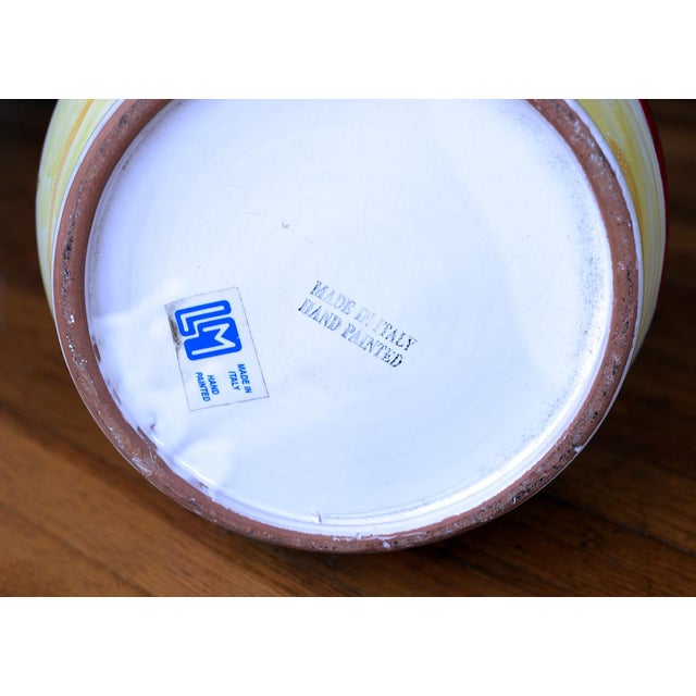 Mid Century Italian La Musa Handled Ceramic Vessel For Sale - Image 9 of 11