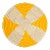 Yellow Seagrass Wall Basket, Small For Sale