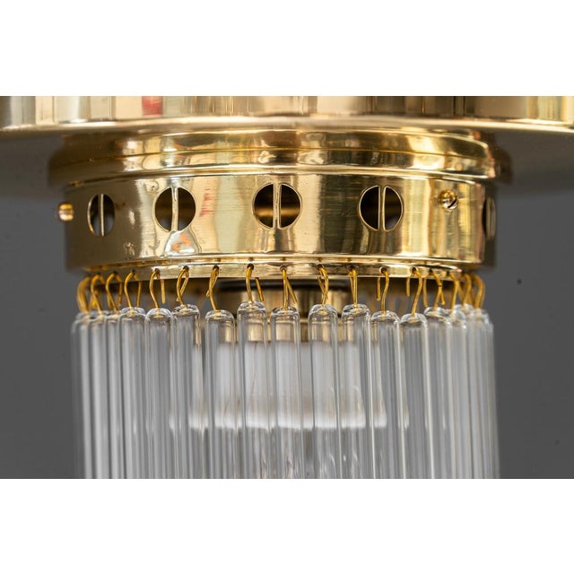 Art Deco Ceiling Lamps with Glass Sticks, 1920s, Set of 2 For Sale - Image 13 of 14