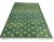 Handmade Cotton Fleur Rug, Green And White 8'x10' For Sale