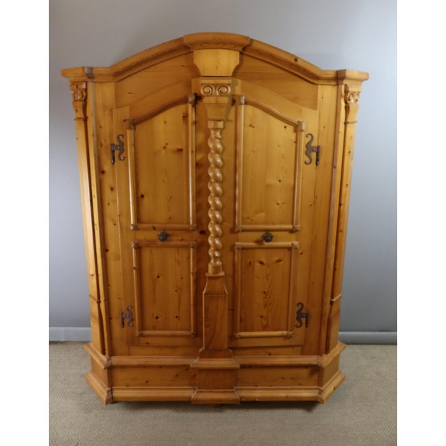 Small Pine Armoire, 1980s For Sale - Image 6 of 13