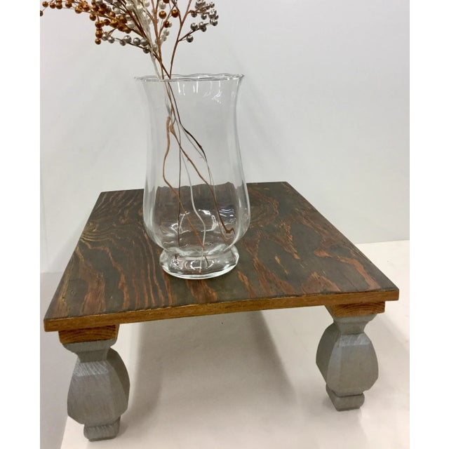 Repurposed Low Meditation Table/Plant Stand For Sale - Image 11 of 13