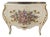 1960s French Louis XV Bombe Commode Hand Painted Floral Chest For Sale