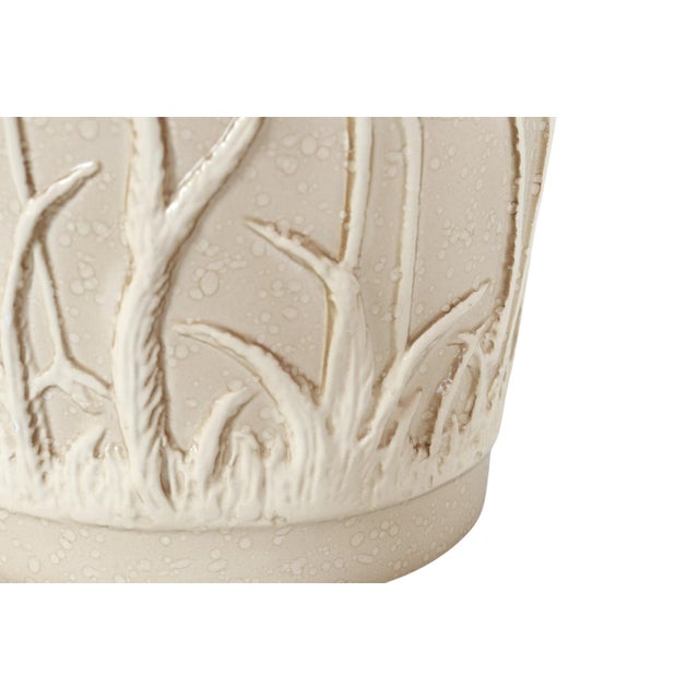 Tan Ceramic Heron Table Lamp For Sale - Image 8 of 9