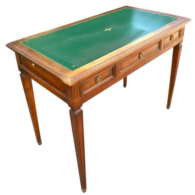 Louis XVI Extendable Desk with 3 Drawers, 1960s For Sale - Image 4 of 8