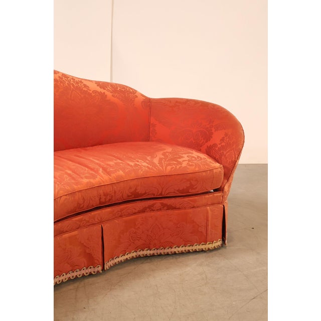 Hickory Chair Company Pair Of Custom Upholstered Silk Damask Sofas For Sale - Image 13 of 18
