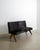 Wood Mid-Century French Wooden & Brown Pony Hair Public Bench Sofa from Pierre Jeanneret, Chandigarh, India, 1950s For Sale - Image 7 of 7