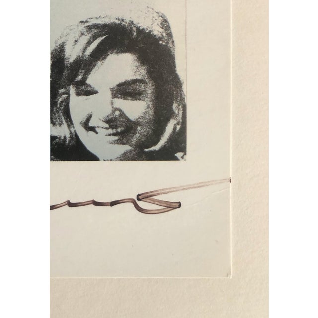 Pop Art Andy Warhol-Signed Ephemera for Jacqueline Kennedy 3 For Sale - Image 3 of 8