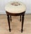 Antique Traditional Mahogany Floral Needlepoint Oval Vanity Seat Stool For Sale - Image 4 of 10