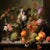 A richly detailed and visually captivating fine art print reproduced from an original 16th-century still-life composition,...