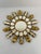 French Mid 20th Century 12" French Giltwood Sunburst Mirror With Mirror Inlays For Sale - Image 3 of 17