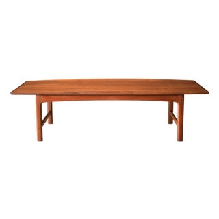 Vintage Sculptural Walnut Coffee Table by Folke Ohlsson for Dux For Sale
