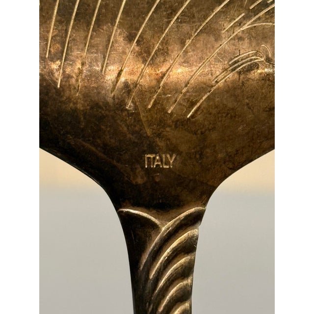 Mid 20th Century Mid-Century Modern Italian Silver-Plated Cake Server For Sale - Image 9 of 11
