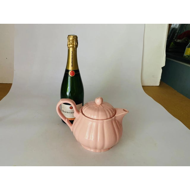 Mid-Century Pink Teapot in Ceramic for Les Salins, France For Sale - Image 10 of 11
