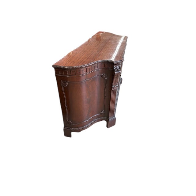 1920s 1920s English Chinoiserie Mahogany Credenza For Sale - Image 5 of 12