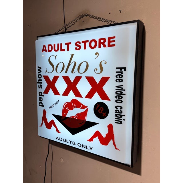 Soho's Adult Store Sign, 1990s For Sale - Image 4 of 5