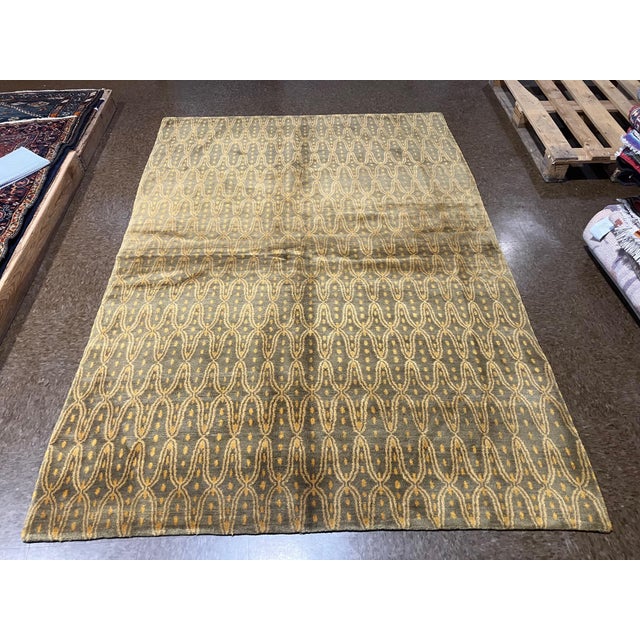 Modern Hand-Knotted Nepal Rug 5'7" X 8'2" For Sale - Image 4 of 6